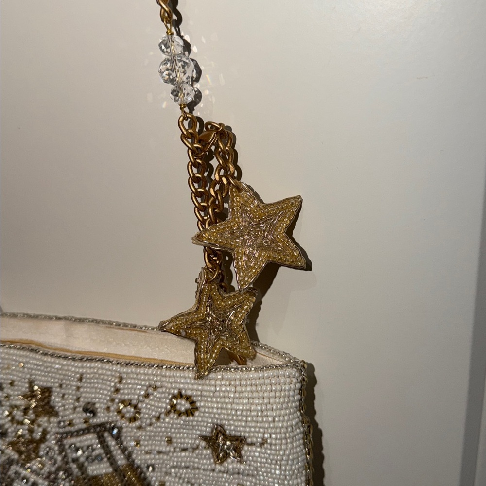 Mary Frances Toast of the Town Crossbody Handbag NWOT Bridal NYE - Picture 10 of 15